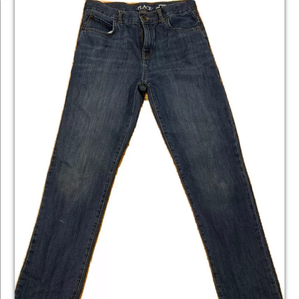 Children's Place Boys Straight Leg Jeans Adjustable Waist Size 16